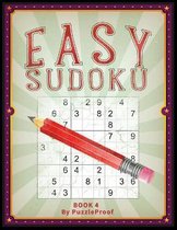 Easy Sudoku Puzzle Book For Adults - With Solutions - Large Print - Book 4