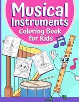 Musical Instruments Coloring Book for Kids
