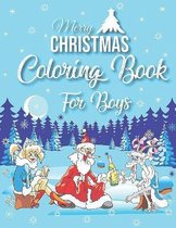 Merry Christmas Coloring Book For Boys