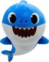 Baby Shark Blauw knuffel met geluid 38cm