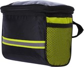 BikerVibes | Fiets Stuurtas met Smartphonehouder |  Inhoud 1.5 L | Zwart/geel
