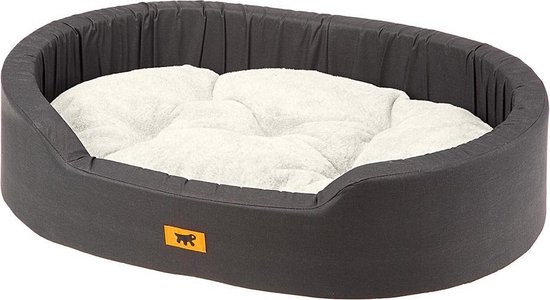 Ferplast Hondenmand Dandy F - Bont/Katoen - Zwart/Grijs - 45X35X13Cm