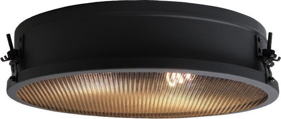 Brilliant Zois - Plafondlamp - E27 max 2x60W - Zwart