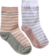 iN ControL multipack STRIPE socks - dusty pink/white