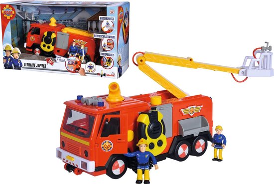 Brandweerman Sam Mega Deluxe Jupiter inclusief 2 Figuren - Speelgoedvoertuig - vanaf 3 jaar - Simba