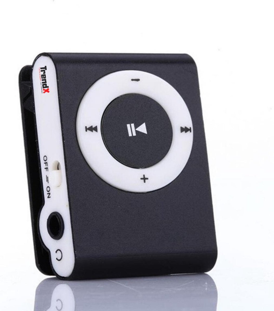 Mini MP3 Speler met Clip - Muziekspeler - Zwart | bol.com