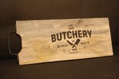 Grote Serveerplank - The Butchery - Fresh Meat - 41 x 18 x 2 cm - Houten Serveerplank - Serveerplank Barbecue