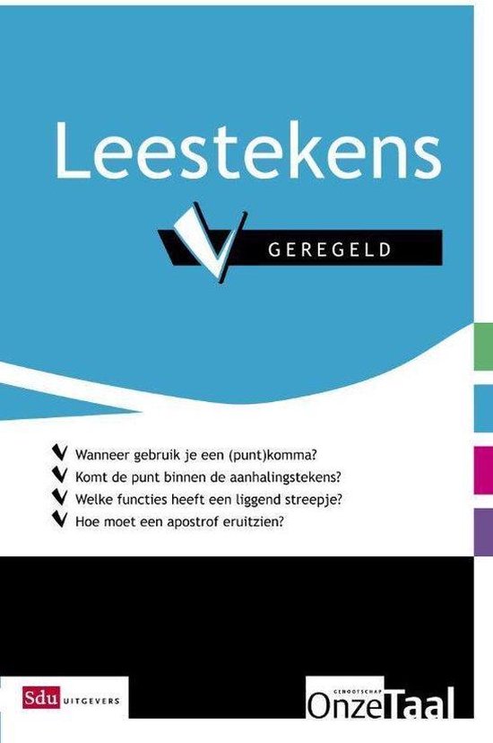 Cover van het boek 'Leestekens geregeld'
