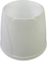 Toiletborstelhouder zonder borstel - Wit - Kunststof - Ø 15 x 12 cm
