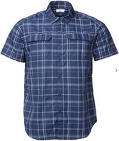 Columbia Silver Ridge 2.0 Multi Plaid S/S Shirt - Collegiate Navy - Heren - Maat XL