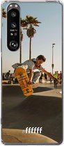 6F hoesje - geschikt voor Sony Xperia 1 III -  Transparant TPU Case - Let's Skate #ffffff