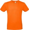 Oranje t-shirt met ronde hals voor heren - basic shirt - katoen - Koningsdag / Nederland supporter L (52)