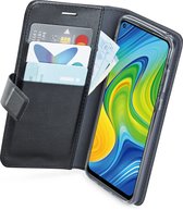 Azuri walletcase - magnetic closure & 3 cardslots - zwart - Xiaomi Redmi Note 9
