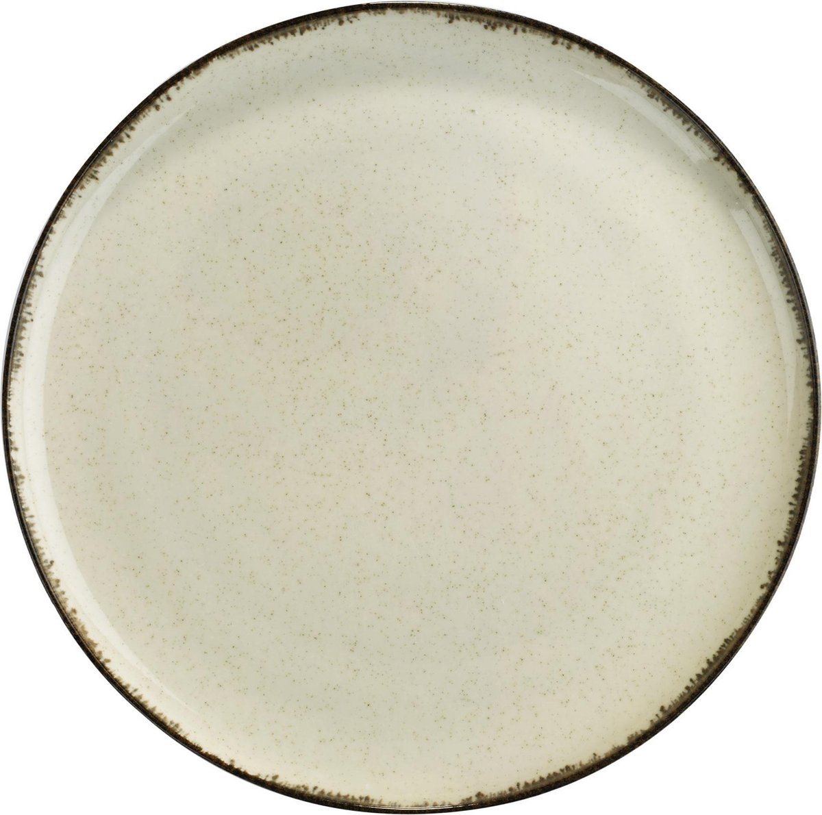 Kitchen trend - servies - gebaksbord - Creme Ocean - Aardewerk - prijs per stuk - rond 19 cm