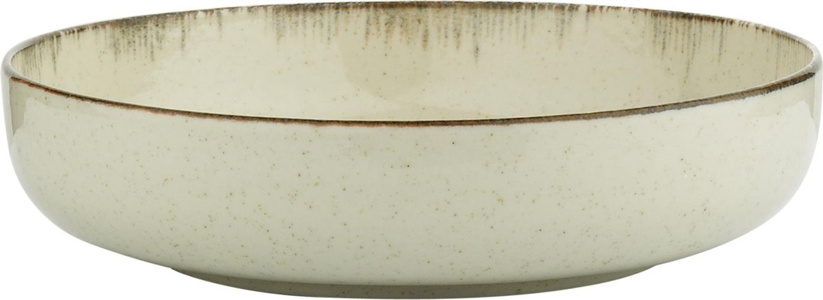 Kitchen trend - servies - kom - Creme Ocean - Aardewerk - prijs per stuk - rond 20 cm