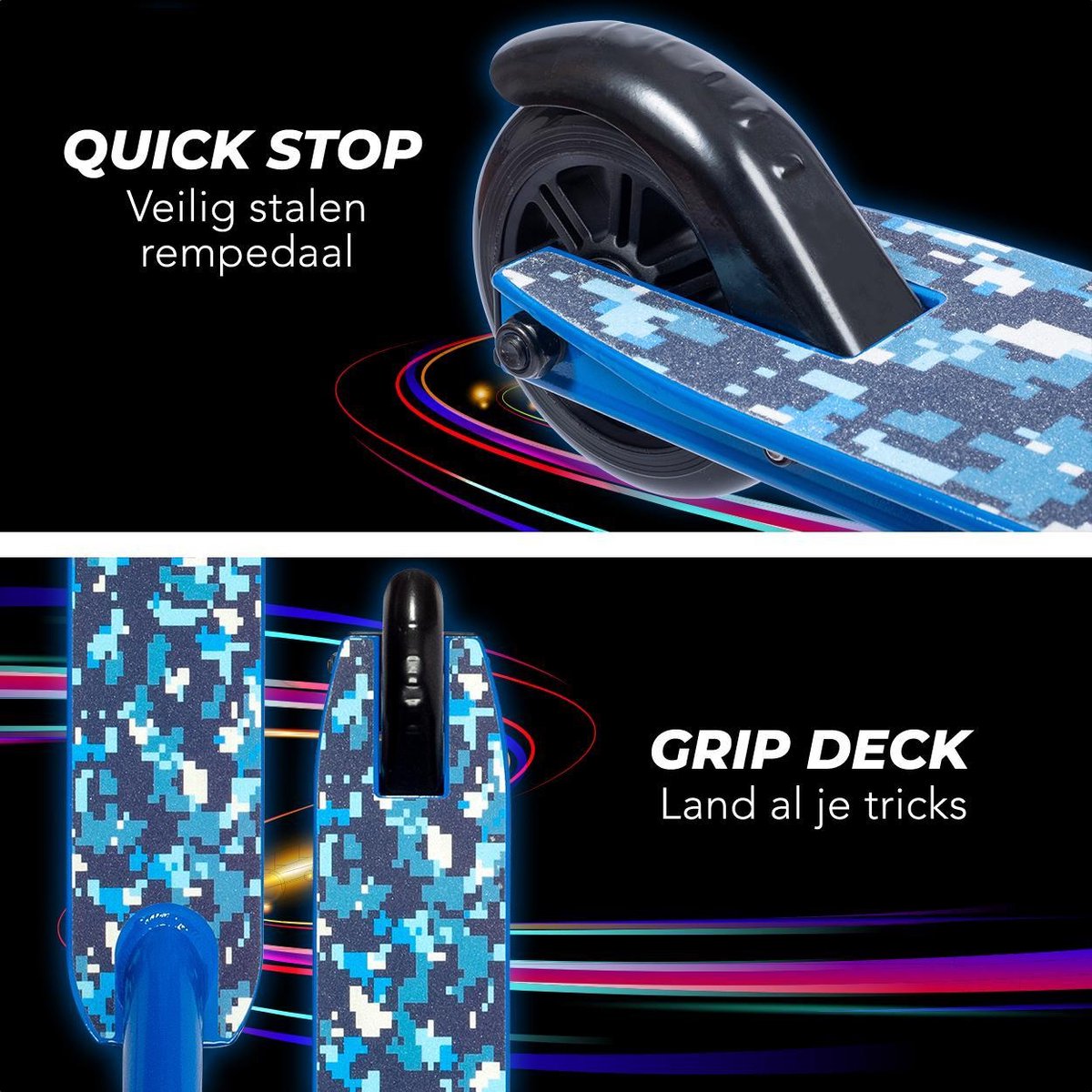LifeGoods StuntRider - Stuntstep - Step - 100mm Wielen - Blauw — afbeelding 4