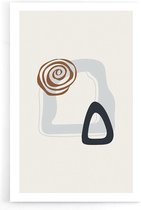 Walljar - Swirl Shape - Muurdecoratie - Poster