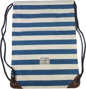 Strand rugzak Frankie - Wit / Blauw - Polyester - 45 x 35 cm