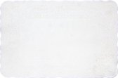 Cosy en Trendy Placemat - Wit - 43.5x28.5cm - Tapijt/Kunststof - (set van 6)