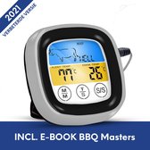 Vleesthermometer - Kerntermometer - Keukenthermometer - BBQ Thermometer - BBQ accesoires - Digitaal en Digitaal - Incl. E-book - FURNA®