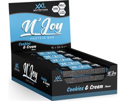 XXL Nutrition N'Joy Protein Bar - Cookies & Cream - Eiwitreep - 15 - 15 stuks