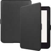 Voor KOBO Nia 6 inch effen kleur horizontale flip TPU + PU lederen tas, met houder / wekfunctie (zwart)