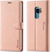 Voor Samsung Galaxy S9 + Forwenw F1 Serie Mat Sterk Magnetisme Horizontale Flip Leren Case met Houder & Kaartsleuven & Portemonnee & Fotolijst (Rose Goud)