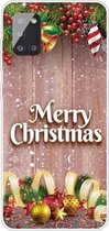 Voor Samsung Galaxy A51 Christmas Series Clear TPU beschermhoes (kerstballen)