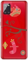 Voor Samsung Galaxy A51 5G Trendy Leuke Kerst Patroon Case Clear TPU Cover Telefoon Gevallen (Gift Bird)