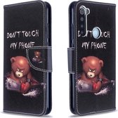 Voor Xiaomi Redmi 8T Gekleurde tekening patroon Horizontale flip lederen tas met houder & kaartsleuven & portemonnee (beer)