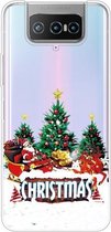 Voor ASUS Zenfone 7 Pro ZS671KS Christmas Series Transparante TPU beschermhoes (Retro Old Man)