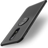 Schokbestendige TPU-beschermhoes voor OnePlus 6, met houder (zwart)