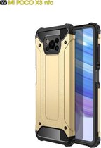 Voor Xiaomi Poco X3 NFC Magic Armor TPU + pc combinatiebehuizing (goud)