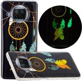 Voor Xiaomi Mi 10T Lite 5G Lichtgevende TPU beschermhoes voor mobiele telefoon (zwart windgong)
