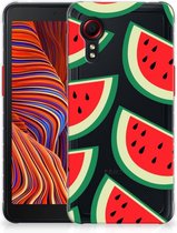 Telefoon Hoesje Geschikt voor Samsung Xcover 5 Enterprise Edition | Geschikt voor Samsung Galaxy Xcover 5 Hoesje Bumper Doorzichtig Watermelons