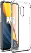 IMAK All-inclusive Shockproof Airbag TPU Case voor OnePlus 7, met Screenprotector (Transparant)