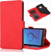 Voor Samsung Galaxy S9 Retro Magnetische Sluiting Horizontale Leren Flip Case met Houder & Kaartsleuven & Fotolijst & Portemonnee (Rood)