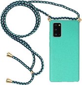 Voor Samsung Galaxy Note20 Tarwestro Materiaal + TPU Beschermhoes met Lanyard (Groen)