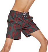 Shiwi Roaring Tiger Zwemshort  Zwembroek - Jongens - donker groen/rood