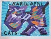 Karel Appel  Kleurenlitho - HAPPY CAT