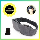 Slaapmasker - Verstelbaar - 100% donker - Oogmasker - Reismasker - Blinddoek - Volledig verduisterend - 3D - Inclusief beschermzakje
