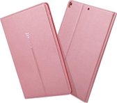 Voor iPad 10,2 inch GEBEI PU + TPU horizontale flip beschermhoes met houder en kaartsleuven (rose goud)