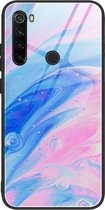 Voor Geschikt voor Xiaomi Redmi Note 8T Marble Pattern Glass beschermhoes (DL05)