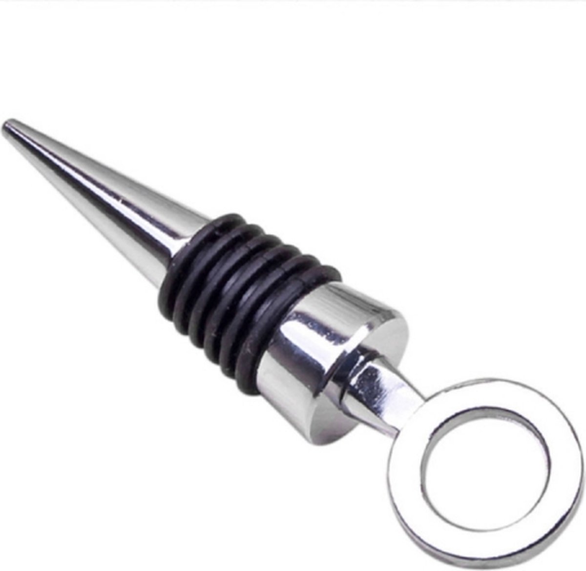 Metalen wijnstopper in speciale vorm (ring)