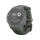 Siliconen vervangende polsband voor Garmin Instinct 22 mm, host niet inbegrepen (legergroen)