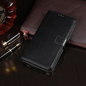 Voor OPPO Reno4 idewei Crazy Horse Texture Horizontale Flip lederen tas met houder & kaartsleuven & portemonnee (zwart)