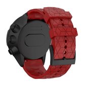 Voor Suunto Spartan Sport & Suunto 9/9 Baro / D5 Universele voetbaltextuur siliconen band (rood)