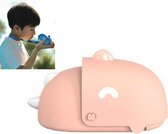 Dinosaurus hangende nekventilator Opladen Mini draagbare handheld Cartoon elektrische ventilator (roze)