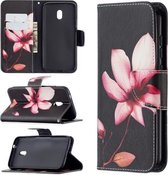 Voor Nokia C1 Plus Gekleurde Tekening Patroon Horizontale Flip Leren Case met Houder & Kaartsleuven & Portemonnee (Lotus)