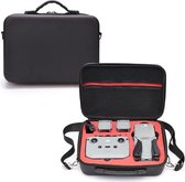 Voor DJI Mavic Air 2 draagbare PU schouder opbergtas beschermende doos (zwart rood)